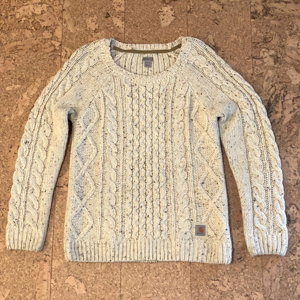 Carhartt Rockspring cable knit sweater womens S